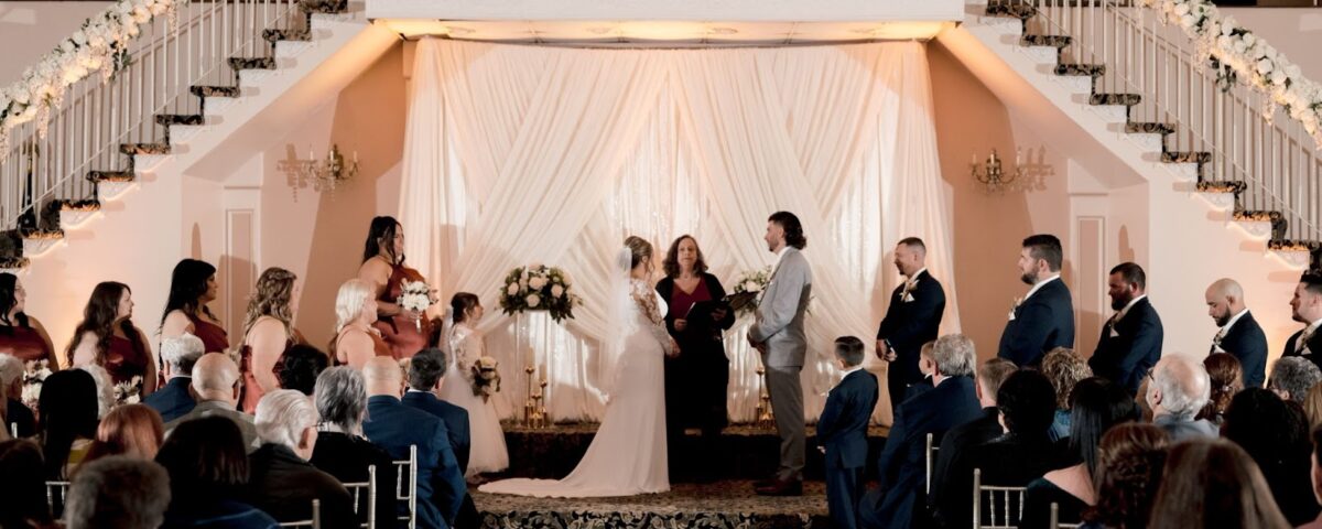 Decorations for a wedding venue