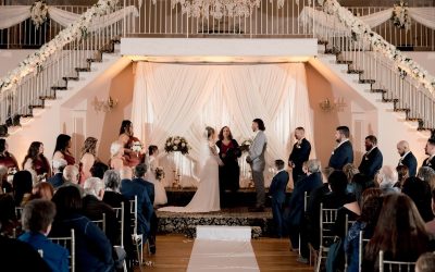 Decorations for a wedding venue